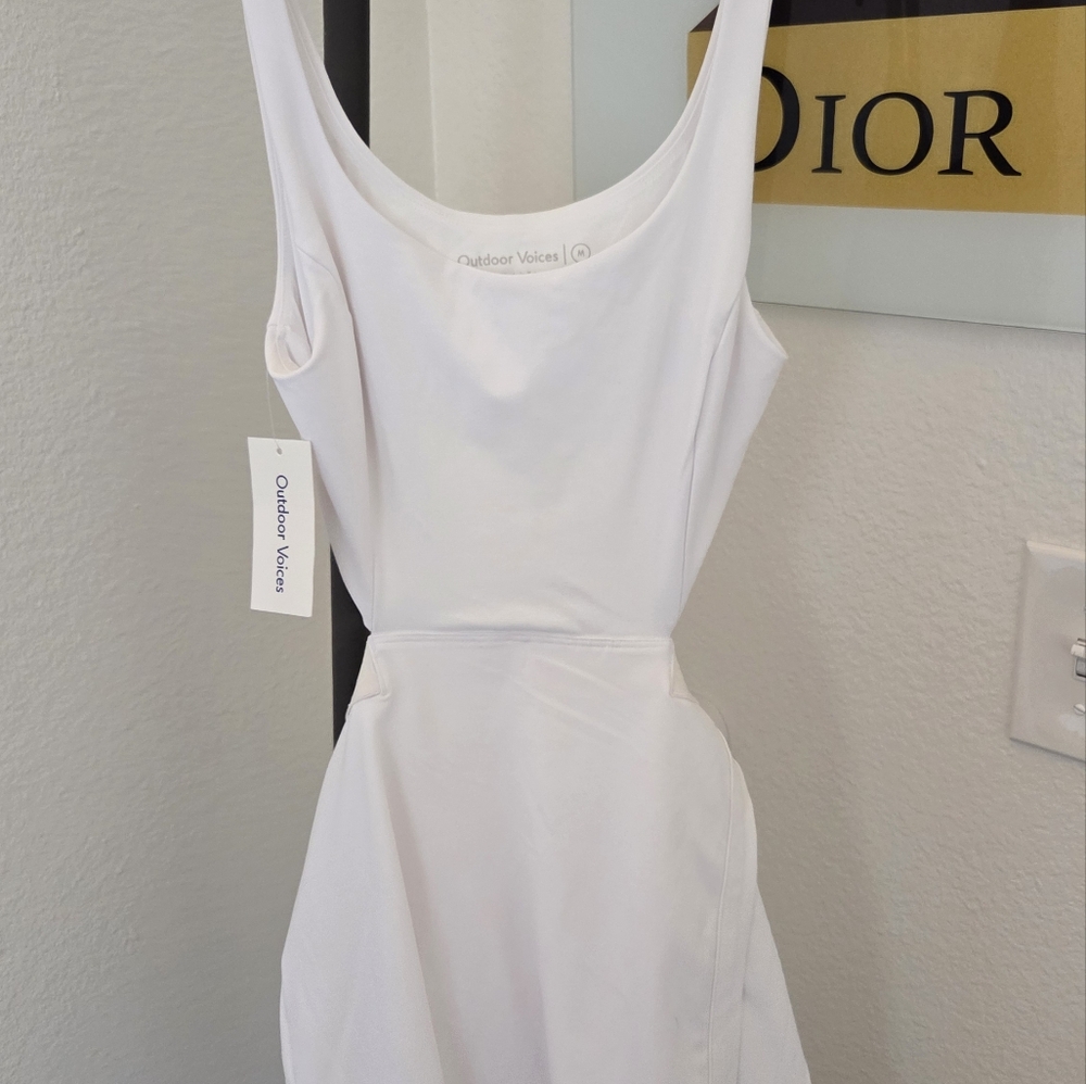 NWT! Outdoor Voices White Court Dress